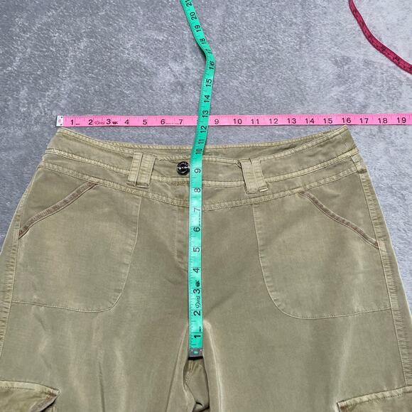 Sandro Pants Womens 10 Tan Cargo Convertible Length Gorpcore Classic Utility - Picture 13 of 15